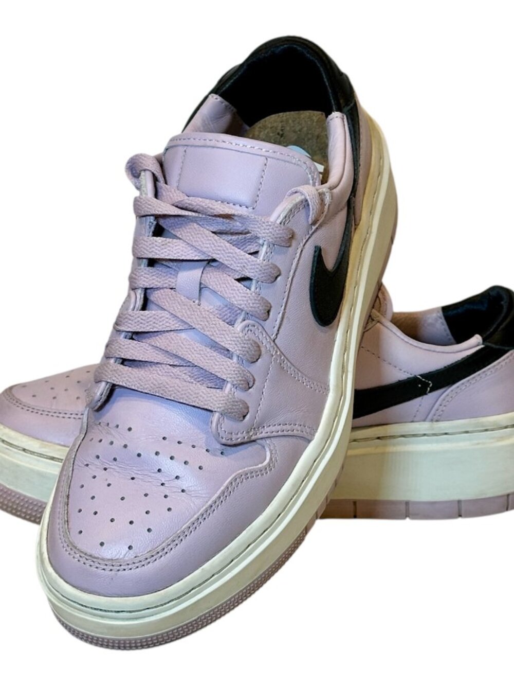Nike Air Jordan 1 Elevate Low Sneakers Platform 501 Iced Lilac Womens Shoes 8.5